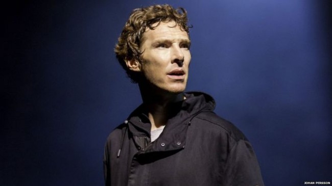 Benedict Cumberbatch as Hamlet.