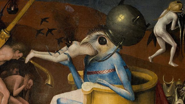 Detail from: The Garden of Earthly Delights circa 1494-1516. Madrid - Museo Nacional del Prado