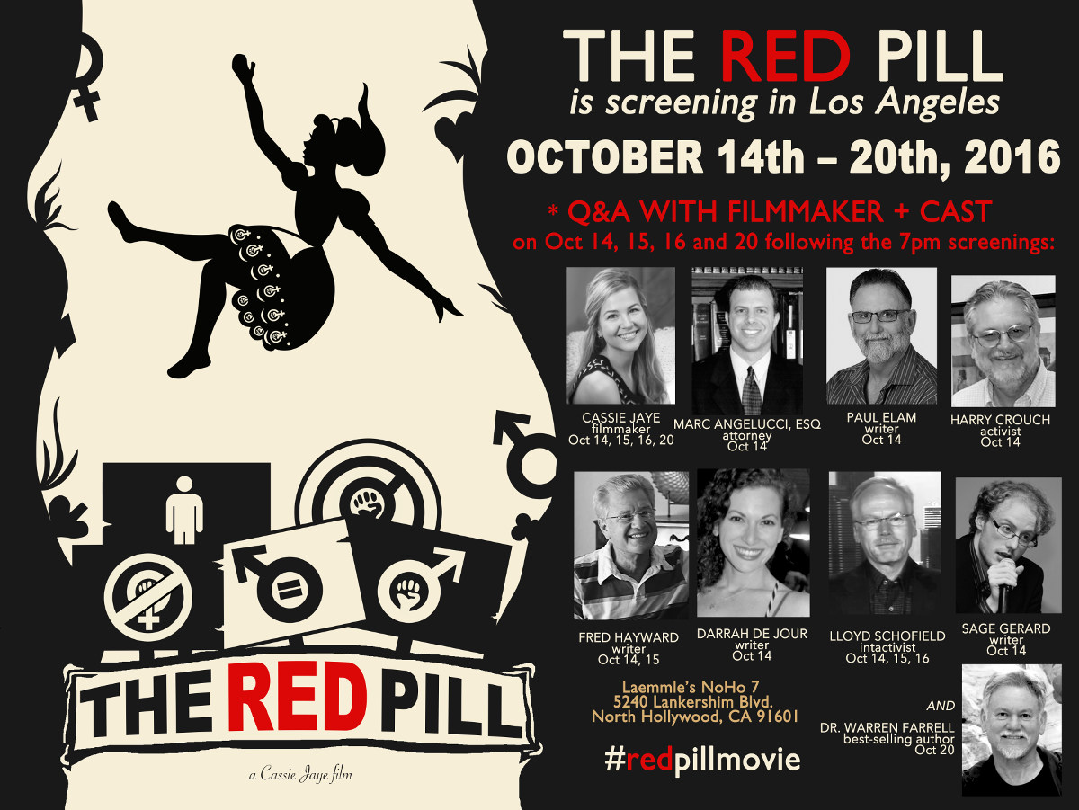 Almindelig hovedlandet frakke THE RED PILL Q&A schedule - blog.laemmle.com