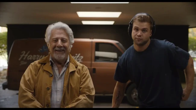 Dustin Hoffman and Leo Woodall in Tuner