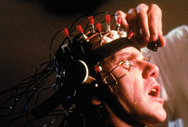 Malcolm McDowell in A Clockwork Orange